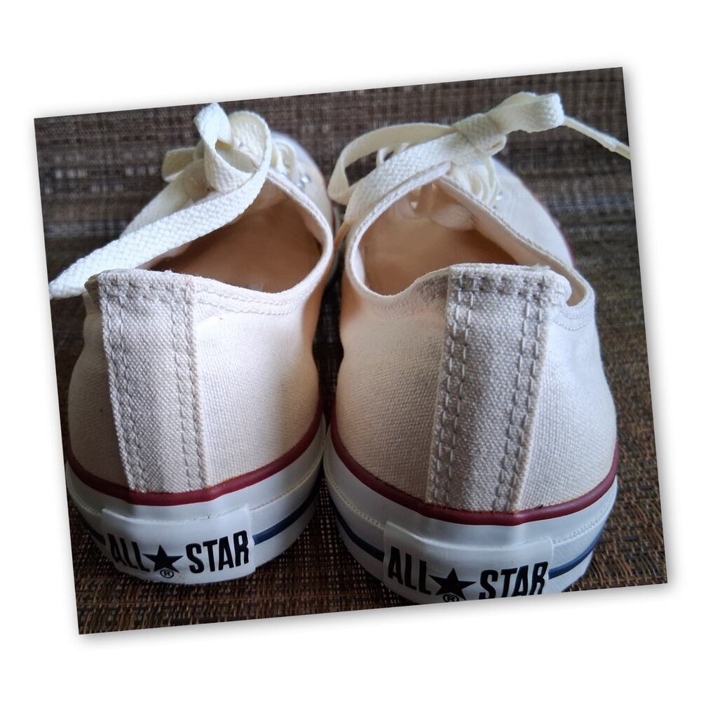 Converse Chuck Taylor All Star Low Top Cream Canvas Mens 11 M9165 - Picture 5 of 9